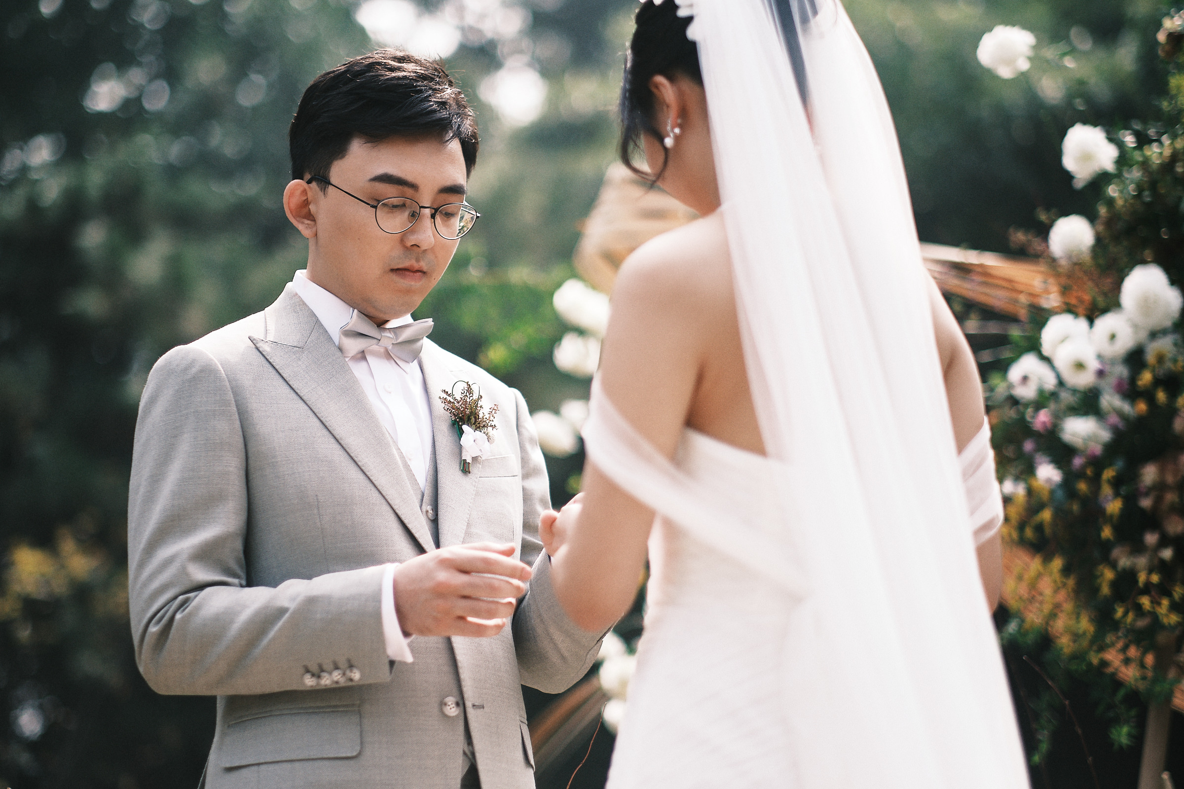Asian Wedding Ceremony Ring Exchange