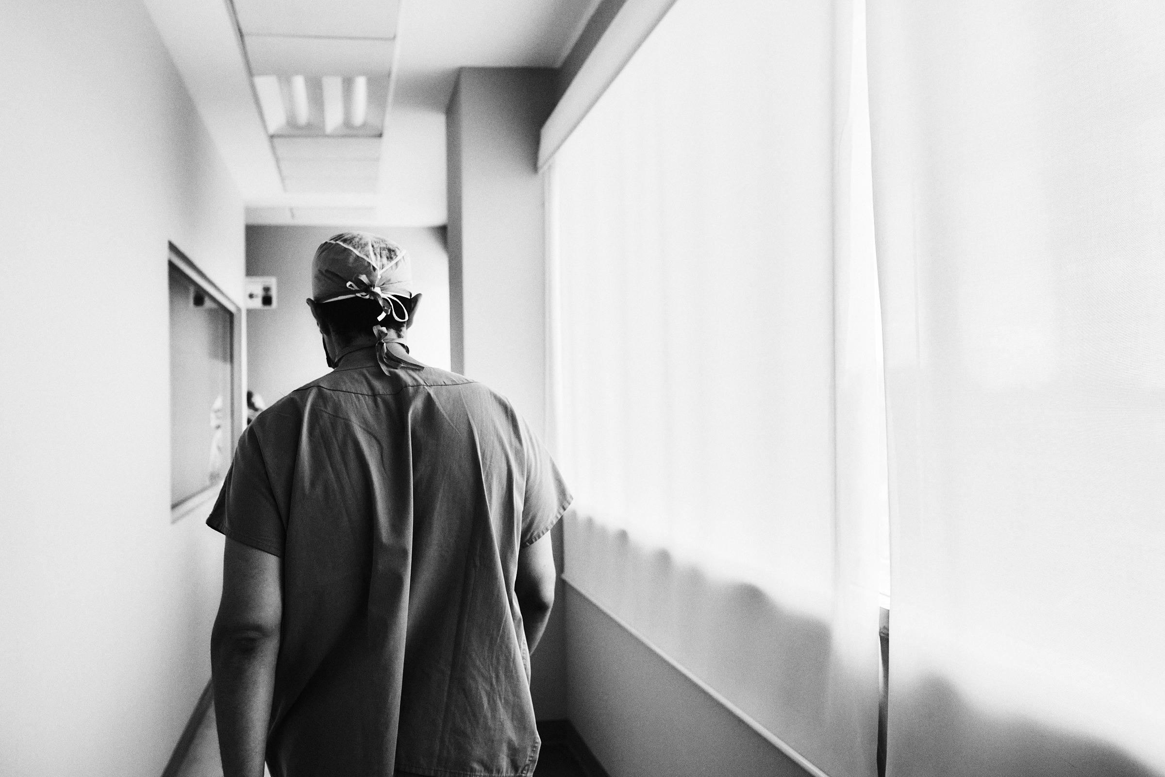 Husband Walks Away From Surgery Room After His Son Is Born