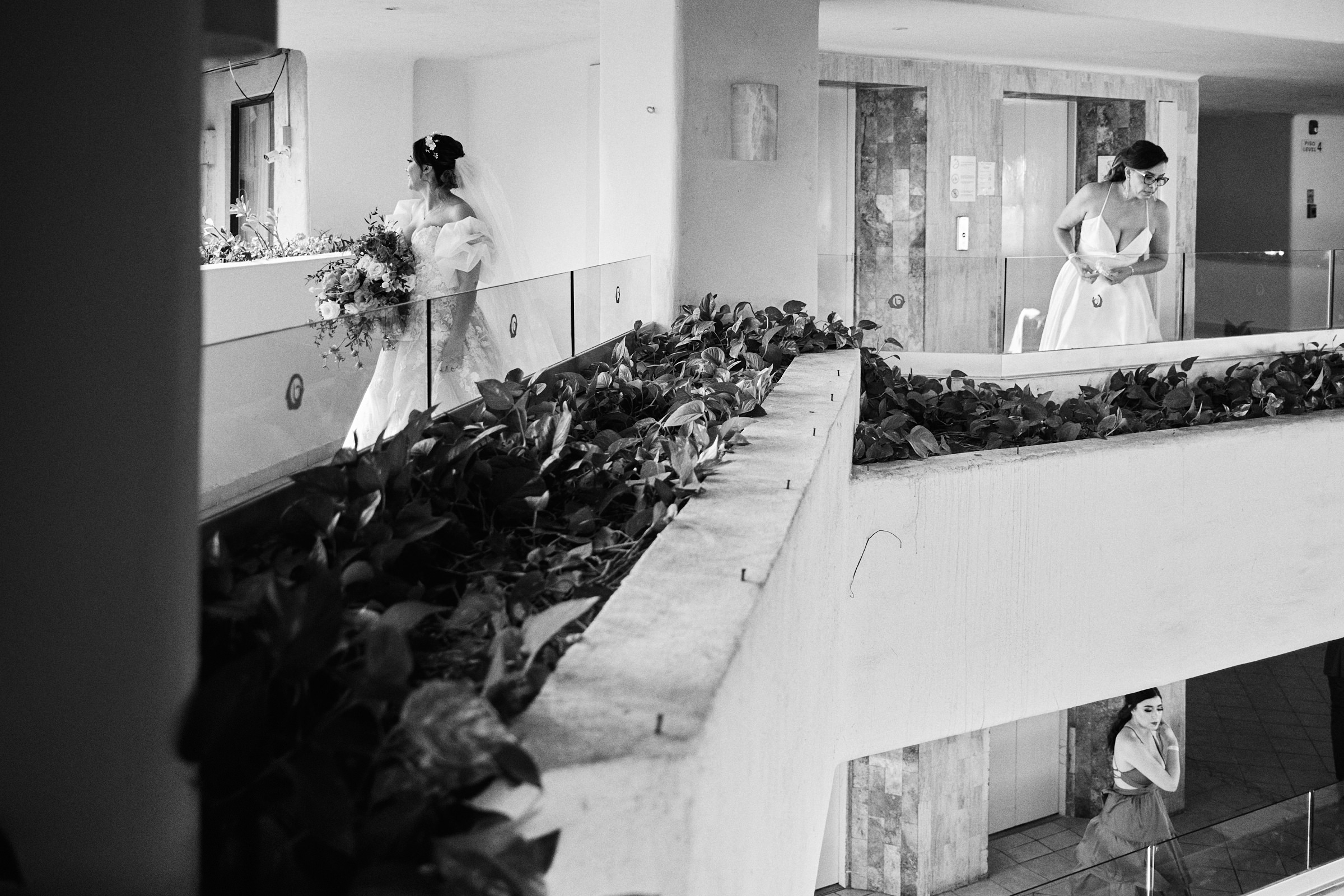 Geometry In Black And White Wedding Photography For Wedding In Puerto Vallarta Jalisco