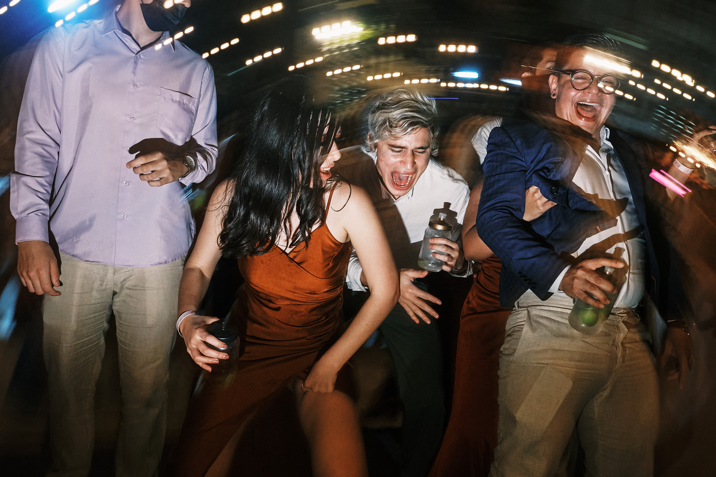Wedding Guests Partying